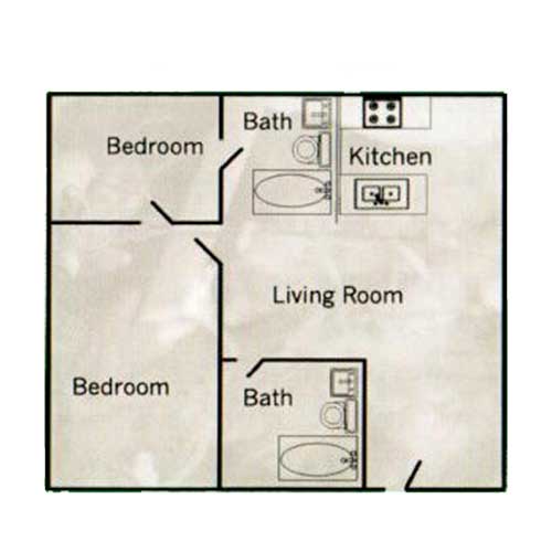 1, 2, 3 or 4 Bedroom Floor Plans Mission Village Apartments